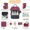 Picture of ROSEGIN Diaper Bag Backpack with Changing Pad, Pacifier Case, Baby Bag for Boy Girl Toddler - Large, Stylish, Waterproof Travel Diaper Bag for Mom - Baby Shower - Purple