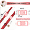 Picture of SANKALA Airtag Dog Collar Holder, [1 Pack] Waterproof Airtag Collar Holder for Dog, Silicone Full Body Covered Anti-Lost Protective Apple Airtag Case for Pet Collar - Fits All Width Collars,Pink