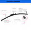 Picture of GoKoHe Windshield Wiper Blades For 2002-2010 Audi A8 2002-2009 S8 Original Equipment Replacement Front Windscreen Wiper blade