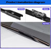 Picture of GoKoHe Original Equipment Replacement Windshield Wiper Blades For BMW 5 Series G30 G31 2017-2021 7 Series G11 G12 2016-2021 2 Series F45 F46 2014~2020 Front Windscreen Wiper