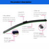 Picture of GoKoHe Original Equipment Replacement Windshield Wipers for 2007-2012 Hyundai Veracruz IX55 BMW E70 X5 10/2011-06/2013 BMW E71 E72 X6 10/2011-06/2014 Windscreen Wiper blades