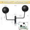 Picture of Motorcycle Helmet Rack Wall Mount 180 Degree Rotation Metal Bicycle Helmet Holder Helmet Display Hanger Stand with 2 Hooks for Motorcycle Bike
