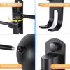 Picture of Motorcycle Helmet Rack Wall Mount 180 Degree Rotation Metal Bicycle Helmet Holder Helmet Display Hanger Stand with 2 Hooks for Motorcycle Bike