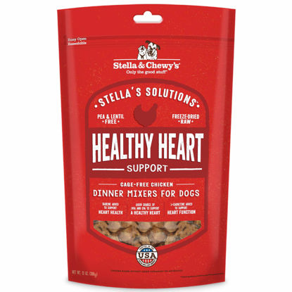 Picture of Stella & Chewy's - Stella’s Solutions Healthy Heart Support - Cage-Free Chicken Dinner Morsels - Freeze-Dried Raw, Protein Rich, Grain Free Dog Food - 13 oz Bag