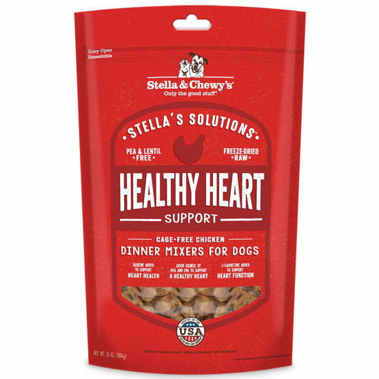 Picture of Stella & Chewy's - Stella’s Solutions Healthy Heart Support - Cage-Free Chicken Dinner Morsels - Freeze-Dried Raw, Protein Rich, Grain Free Dog Food - 13 oz Bag