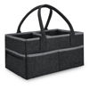 Picture of Runsabay Baby Co. Diaper Caddy, Black, 36 x 22 x 18cm, Car Organizer for Diapers and Wipes, Changing Table Baby Diaper Storage, Gift for Newborns