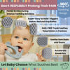 Picture of Teethers for Babies 6-12 Months - Baby Elefun 5x Pain Relief Toddler Teether. No More Ouch for Mom Anti Bite Trainer. Nurtures Grasping, Passing, Hand Eye Coordination. Silicone Baby Teething Toy Ring