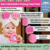 Picture of Teethers for Babies 6-12 Months - Baby Elefun 5x Pain Relief Toddler Teether. No More Ouch for Mom Anti Bite Trainer. Nurtures Grasping, Passing, Hand Eye Coordination. Silicone Baby Teething Toy Ring