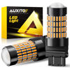 Picture of AUXITO 3157 LED Bulbs Amber, 500% Brighter 3056 3156 3057 4157 LED 102-SMD Chipsets with Projector for Turn Signal Blinker Marker Reverse Back Up Parking Lights, Pack of 2
