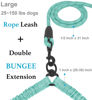 Picture of iYoShop Dual Dog Leash, Double Dog Leash, 360 Swivel No Tangle Walking Leash, Shock Absorbing Bungee for Two Dogs, Teal, Large (25-150 lbs)