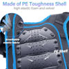 Picture of StarknightMT Upgraded Kids Motorcycle Armor Suit Teen Dirt Bike Gear Riding Protective Set for Cycling, Skateboarding, Skiing, Skating, Off-Road (Blue)