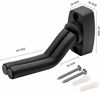 Picture of Guitar Wall Hanger Stands Ukulele Wall Mount 2 Pack Violin Hook Keep Holder Display Rack Bracket for Most Guitar Bass Accessories Easy To Install