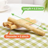 Picture of MON2SUN Dog Rawhide Rolls Twist Sticks Chew Treats Chicken Flavor for Puppy and Small Dogs, 40 Count（Pack of 1）