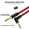 Picture of belipro 1/4 Inch TRS Instrument Cable 20Ft, 6.35mm TRS to 6.35mm TRS Stereo Audio Cable Male to Male Right-Angle-to-Straight for Electric Guitar, Bass, Keyboard,Mixer,Amplifier,Speaker,Equalizer.…red
