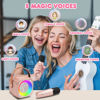 Picture of Mini Karaoke Machine for Kids Adults, Portable Bluetooth Speaker with 2 Wireless Microphones, Microphone and Speaker Set with Disco Light for Home Party Christmas Birthday Gift for Girls Boys