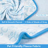 Picture of Stuffed Premium Soft Dog Couch Blanket, with Flannel Cute Paw Print, 30 * 70 inches, Cat Blanket Puppy Supplies Dog Products Stuff Essentials, Blue