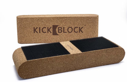 Picture of KickBlock - World’s Best Bass Drum Anchor System - Total Slide Prevention - Stops Bass Drum Creep & Slipping - Drum Set Accessory & Gift (Natural Cork)
