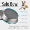Picture of PEGGY11 Stainless Steel Metal Dog Bowls, Nonslip Rubber Bottom, Dishwasher Safe, Easy to Clean - 2 Pack, Each Holds 7.6 US Cup