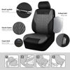 Picture of CAR PASS Car Seat Covers Full Sets, Front & Split Rear Bench for Car, 3D Tyre Embossed Automotive Interior Covers, Airbag Compatible, Quick Setup Universal Fit Seat Covers for Car, SUV(Black Gray)