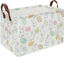 Picture of HKEC Rectangle Easter Bunny Basket Empty,Kid Toys Bin with Handles,Baby Basket,Room Decor,Gift Basket(Easter Bunny)