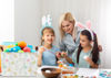 Picture of HKEC Rectangle Easter Bunny Basket Empty,Kid Toys Bin with Handles,Baby Basket,Room Decor,Gift Basket(Easter Bunny)
