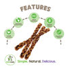 Picture of Nature Gnaws Braided Bully Sticks for Dogs 11-12" (5 Count) - Long Lasting for Aggressive Chewers and Large Dogs - Natural Beef Dog Chew Bones