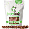 Picture of Nature Gnaws Braided Bully Sticks for Dogs 11-12" (10 Count) - Long Lasting for Aggressive Chewers and Large Dogs - Natural Beef Dog Chew Bones