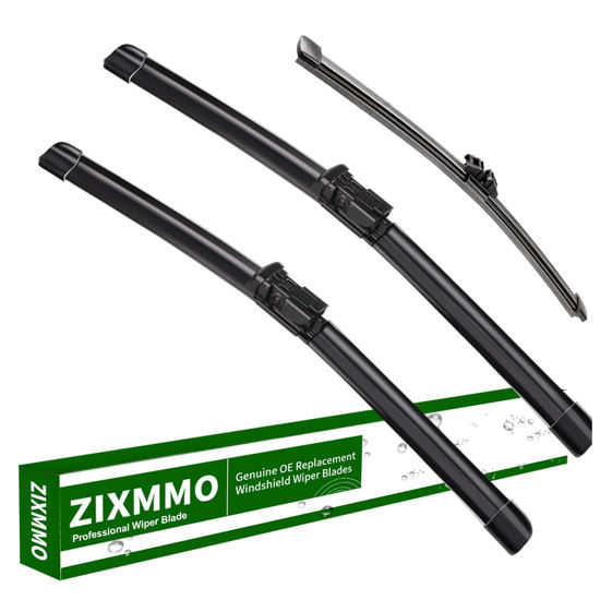 Picture of 3 Factory Wiper Blades Replacement for Mini Cooper Countryman F60 2017-2022 Original Equipment Windshield Wiper Blades Set - 23"/21"/10" (Set of 3) Top Lock