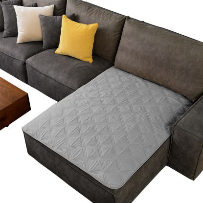 Picture of Ameritex Waterproof Dog Bed Cover Pet Blanket with Anti-Slip Back for Furniture Bed Couch Sofa (40x50 Inch (Pack of 1), Lightgrey)