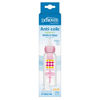 Picture of Dr. Brown's Anti-Colic Options+ Narrow Sippy Bottle Starter Kit, 8oz/250mL, with Level 3 Medium-Fast Flow Nipple and Soft 100% Silicone Sippy Spout, Pink, BPA Free, 6m+
