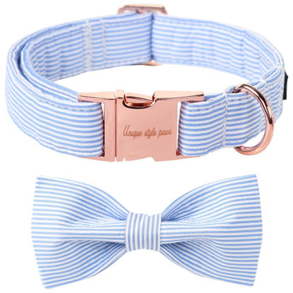 Picture of Unique Style Paws Pet Soft &Comfy Bowtie Dog Collar and Cat Collar Pet Gift for Dogs and Cats 6 Size and 7 Patterns