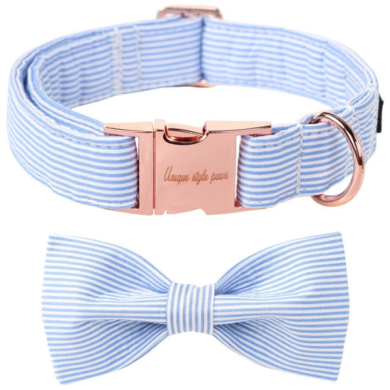 Picture of Unique Style Paws Pet Soft &Comfy Bowtie Dog Collar and Cat Collar Pet Gift for Dogs and Cats 6 Size and 7 Patterns