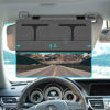 Picture of NAZZO Polarized Sun Visor Extender for Car, Car Visor Extender Attachment Sun Blocker, Anti-Glare Removable PC Lens to Expand Sunshade for Safe Driving, Grey