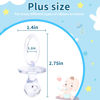Picture of Pacifiers for Baby Shower Game, 36PCS Plastic Pacifiers for Baby Shower Decoration DIY, Large Size Baby Shower Pacifiers, Gender Reveal Party Table Scatter/Hunt Baby Shower Game Props(Clear, 2.75 in)