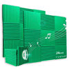 Picture of TEMGCUAM 24 Pack Sound Proof Foam Panels | 1"×12"×12" Quick-Recovery Soundproof Wall Panels | High Density Sound Dampening Panels for Home Studio | With Adhesive Stickers 120PCS (Green)