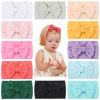 Picture of jollybows 12pcs Baby Nylon Headbands With Bow Elastic Hairband For Girls Newborn Infant Toddlers Kids Hair Accessories- Soft Light Color Set
