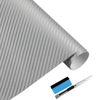 Picture of LZLRUN 3D Silver Carbon Fiber Vinyl Wrap - Outdoor Rated for Automotive Use - 1.5ft x 5ft Knife + Hand Tool