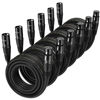 Picture of NUOSIYA XLR Cable 10 Ft 6 Packs,Microphone Cables,Premium Balanced Microphone Mic Speaker Cable with 3-Pin XLR Male to Female DMX Cable,Black