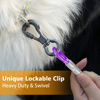 Picture of XiaZ Dog Tie Out Cable,Dog Chains for Outside with Swivel Hook, Dog Runner Leads for Yard Outdoor and Camping, Rust- Proof Training Leash for Small to Medium Pets Up to 250 LBS, 50ft，Purple
