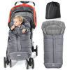 Picture of Orzbow Warm Bunting Bag Universal,Stroller Sleeping Bag Cold Weather,Waterproof Toddler Footmuff (Grey, Large)