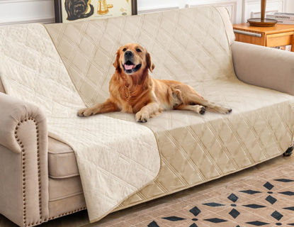 Picture of Ameritex Waterproof Dog Bed Cover Pet Blanket with Anti-Slip Back for Furniture Bed Couch Sofa