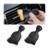 Picture of Blilo 2PCS Car Interior Detailing Brush with Dust Cover, Auto Soft Hair Cleaning Brushes, Scratch Free Curved Dirt Collectors, for Vehicle Dashboard Air Conditioner Vents Leather Computer (Balck/2PCS)