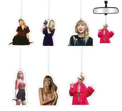 Picture of Funny Taylor Car Air Fresheners for Car, Birthday Gift for Men Women Long Lasting Scent Hanging Automotive InteriorAir Freshener for Swift Best Fans 6PCS
