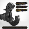 Picture of Nilight 10-TON Pintle Hitch for 2-Inch Receiver Hook Military Receiver 20000LBS,Fits 2-1/2 in Lunette Ring, Gloss Black Powder Coat