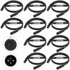Picture of Czgor DMX Cable 6.5 ft, 10 Pack Flexible 3 Pin XLR Male to Female Cable Wire for Stage Lighting Signal XLR Connection Stage Light Wire for Par Light Moving Head Spotlight Input & Output