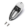 Picture of SAPHUE Guitar Input Jack Socket Plate Output Loaded Boat Style 1/4 Inch with Screws for Fender Stratocaster Strat St Mono Electric Guitar for Electric Guitar Replacement Parts（Chrome）