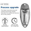 Picture of SAPHUE Guitar Input Jack Socket Plate Output Loaded Boat Style 1/4 Inch with Screws for Fender Stratocaster Strat St Mono Electric Guitar for Electric Guitar Replacement Parts（Chrome）