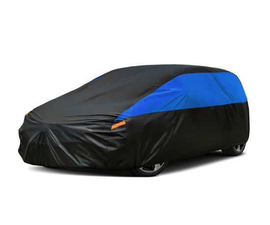 Picture of GUNHYI Hatchback Car Cover for Automobiles All Weather Waterproof, Universal Fit Honda Fit, Kia Rio, Toyota Yaris, Mitsubishi Mirage, Chevrolet Bolt EV/Sonic, Mini Cooper 2-Door/4-Door etc.