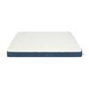Picture of Best Pet Supplies Cute Dog Bed Mat Flat Mattress with Waterproof Exterior, Thick Orthopedic Egg Foam Fill, and Soft Sherpa Fleece Cover for Small, Medium, and Large Breeds - Blue, 41X29X4