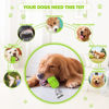 Picture of PIFFZEDO Dog Toys for Aggressive Chewers Tough Dog Squeaky Toys for Large Medium Breed Interactive Durable Natural Rubber Dog Chew Toys Dog Birthday Toy Dog Toothbrush (Green,Large)